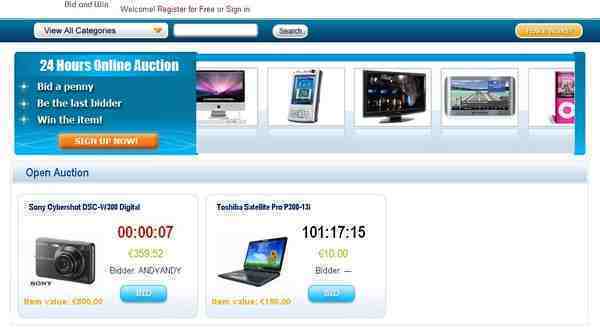 Product picture Swoopo-telebid clone working !